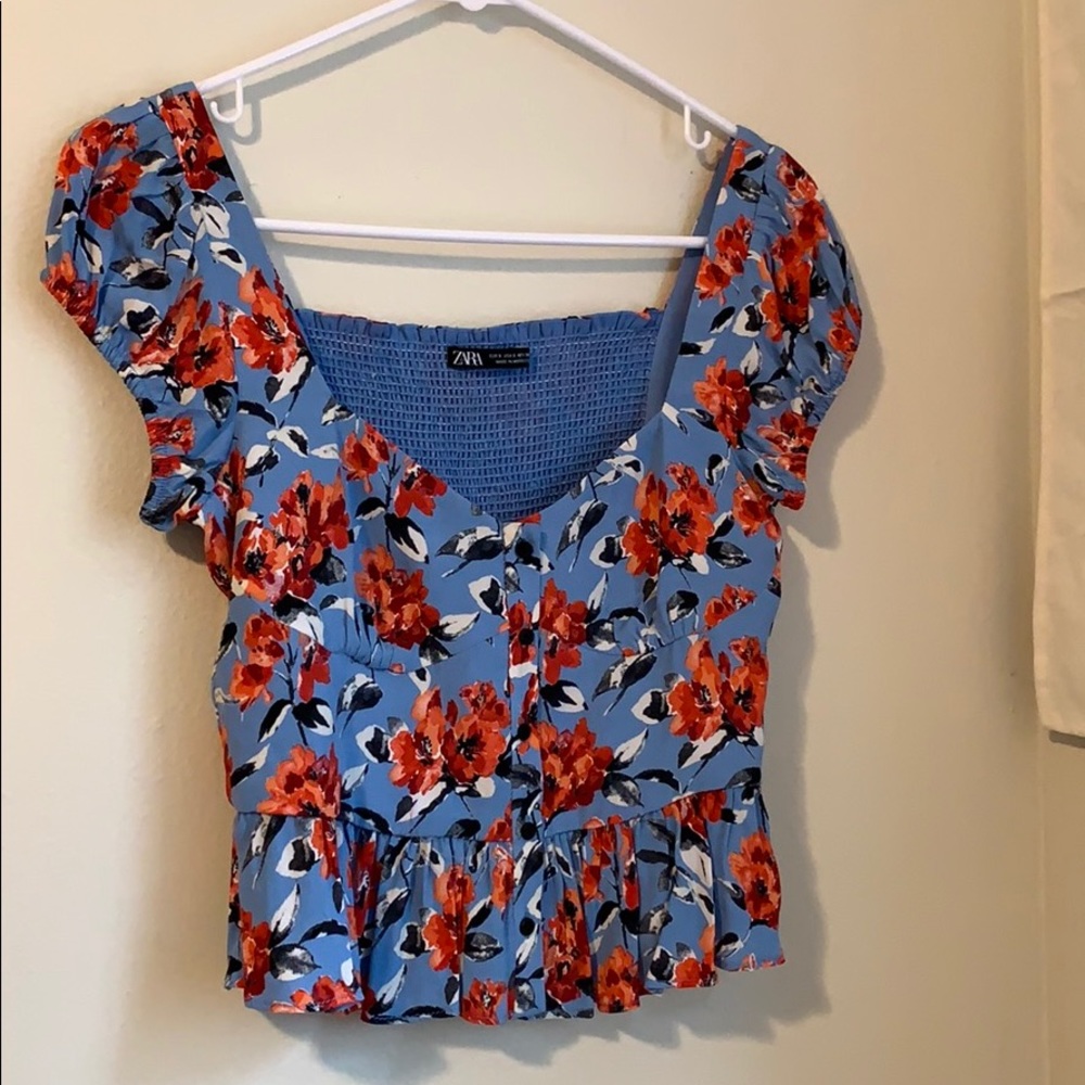 Zara floral top!